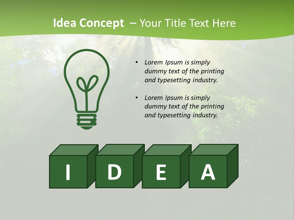 Bush Inspiration Sun PowerPoint Template