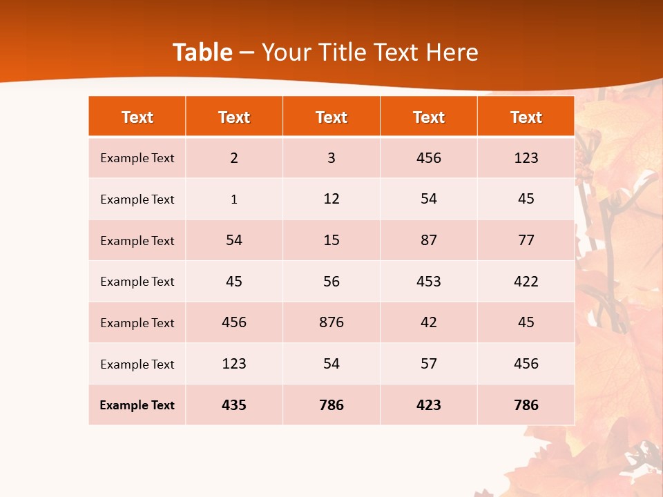 Display Decoration Food PowerPoint Template