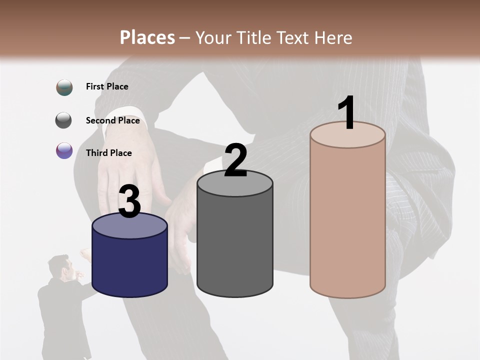 Box Businessman Dwarf PowerPoint Template