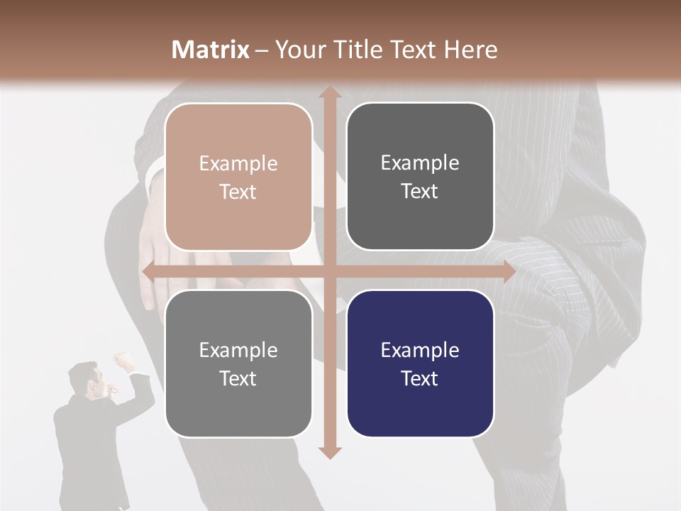 Box Businessman Dwarf PowerPoint Template
