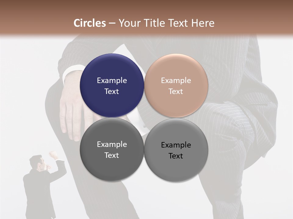 Box Businessman Dwarf PowerPoint Template