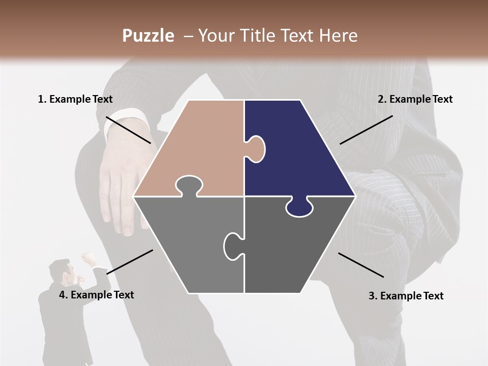 Box Businessman Dwarf PowerPoint Template