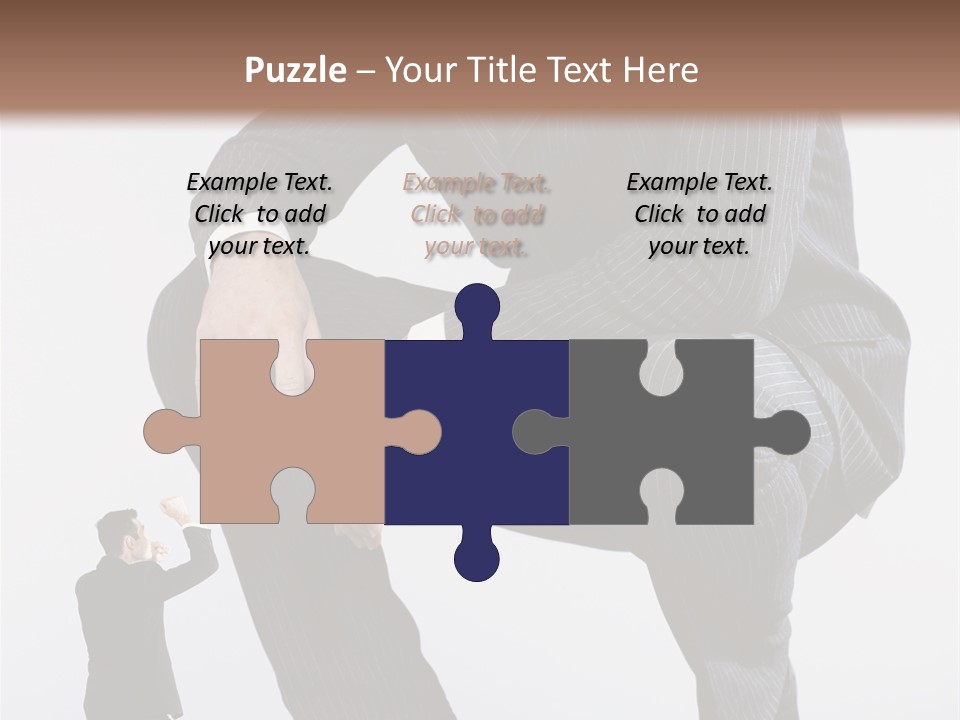 Box Businessman Dwarf PowerPoint Template