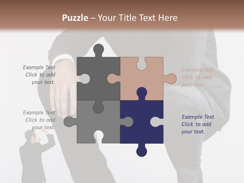 Box Businessman Dwarf PowerPoint Template