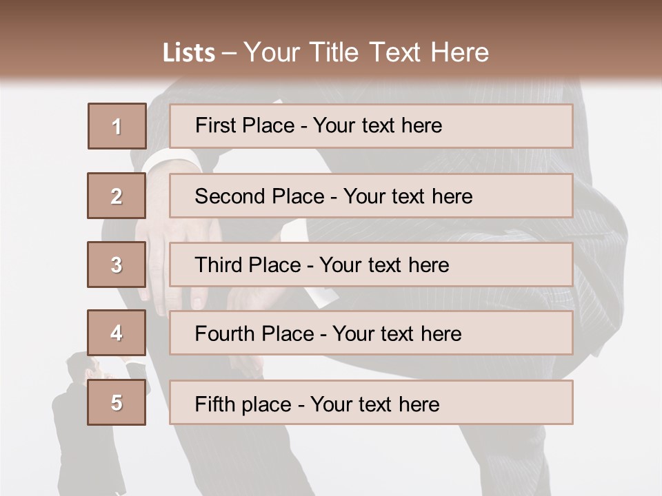 Box Businessman Dwarf PowerPoint Template