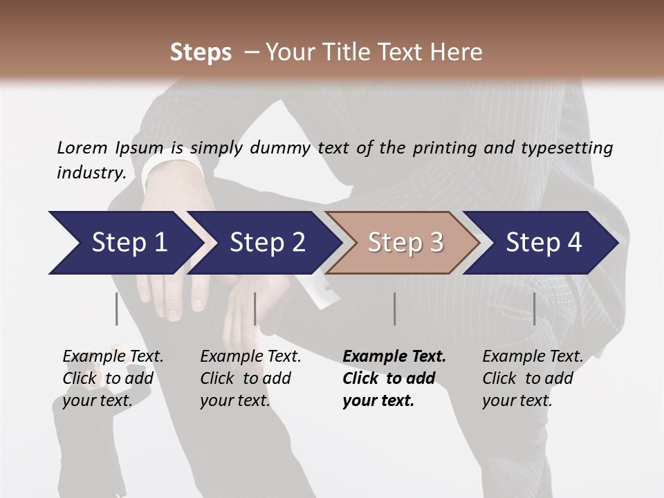 Box Businessman Dwarf PowerPoint Template