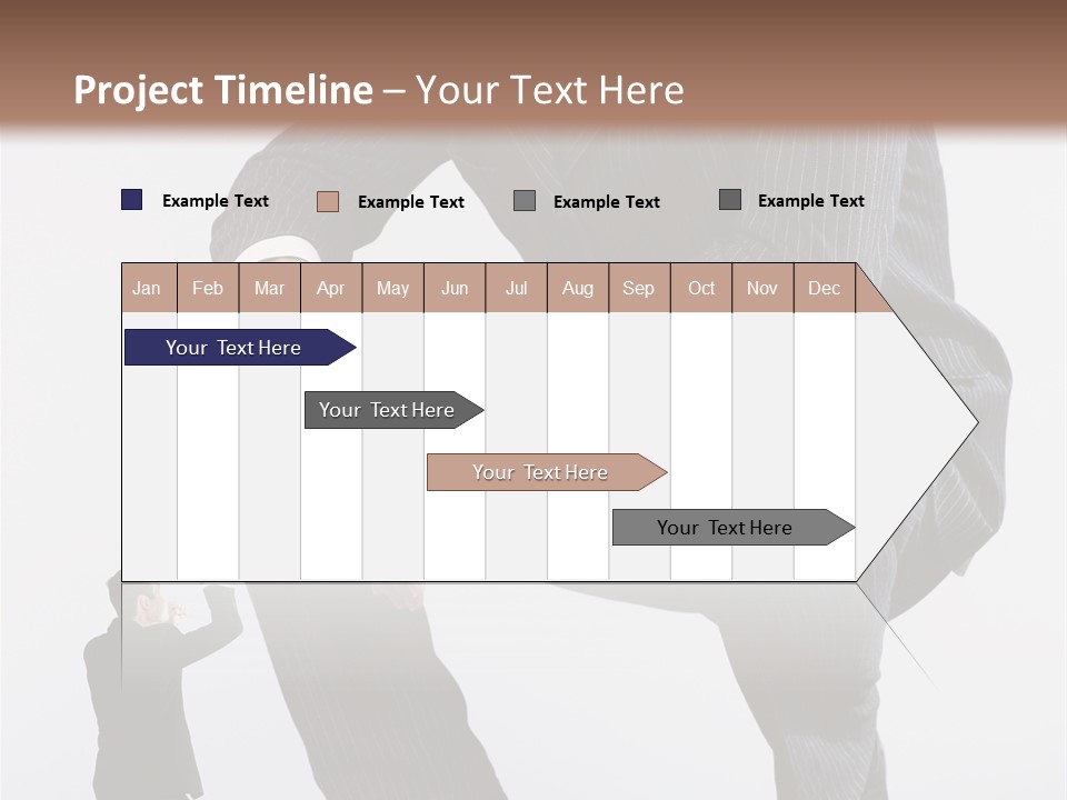 Box Businessman Dwarf PowerPoint Template