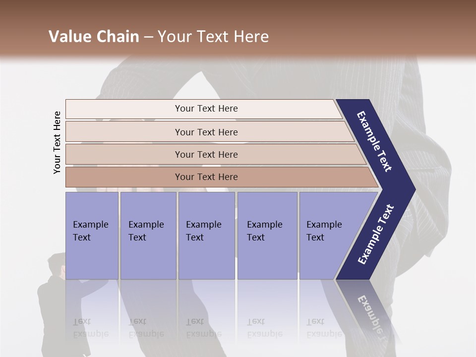 Box Businessman Dwarf PowerPoint Template