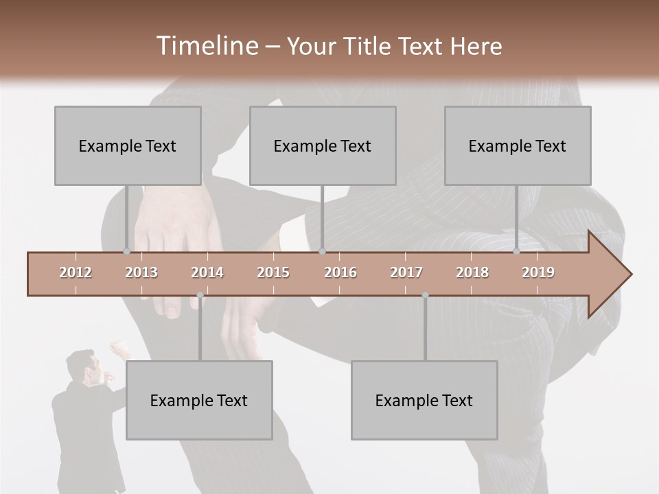 Box Businessman Dwarf PowerPoint Template
