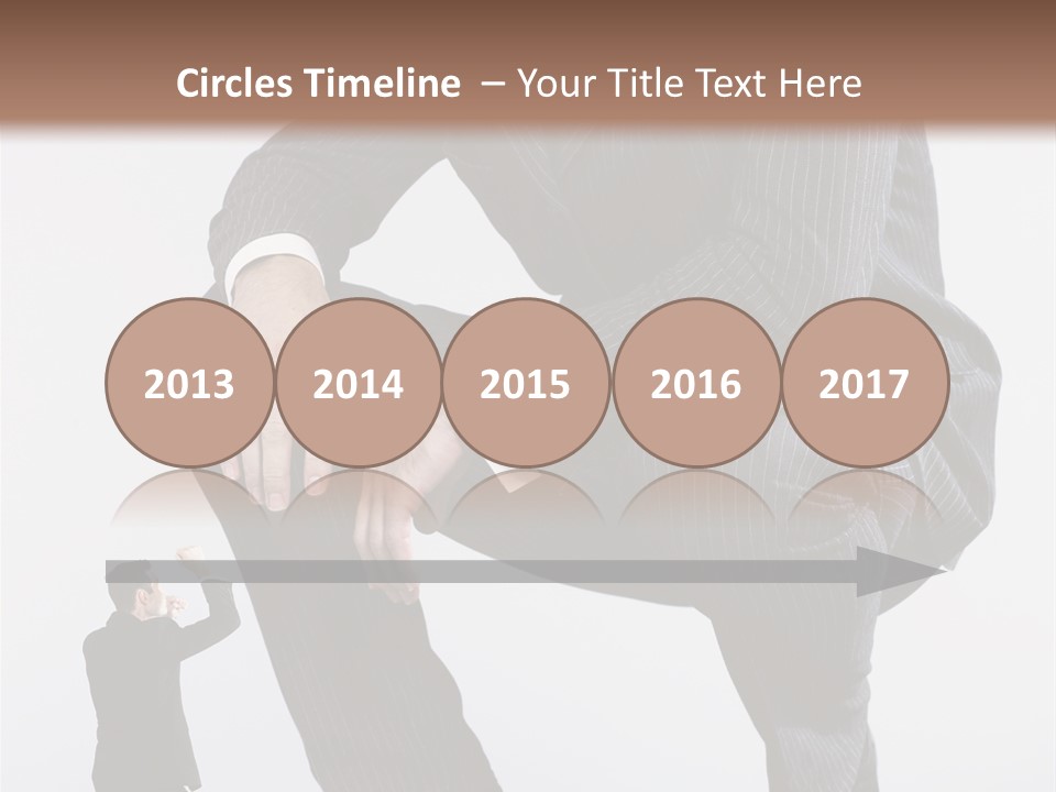 Box Businessman Dwarf PowerPoint Template