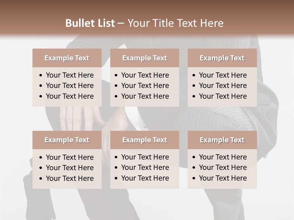 Box Businessman Dwarf PowerPoint Template