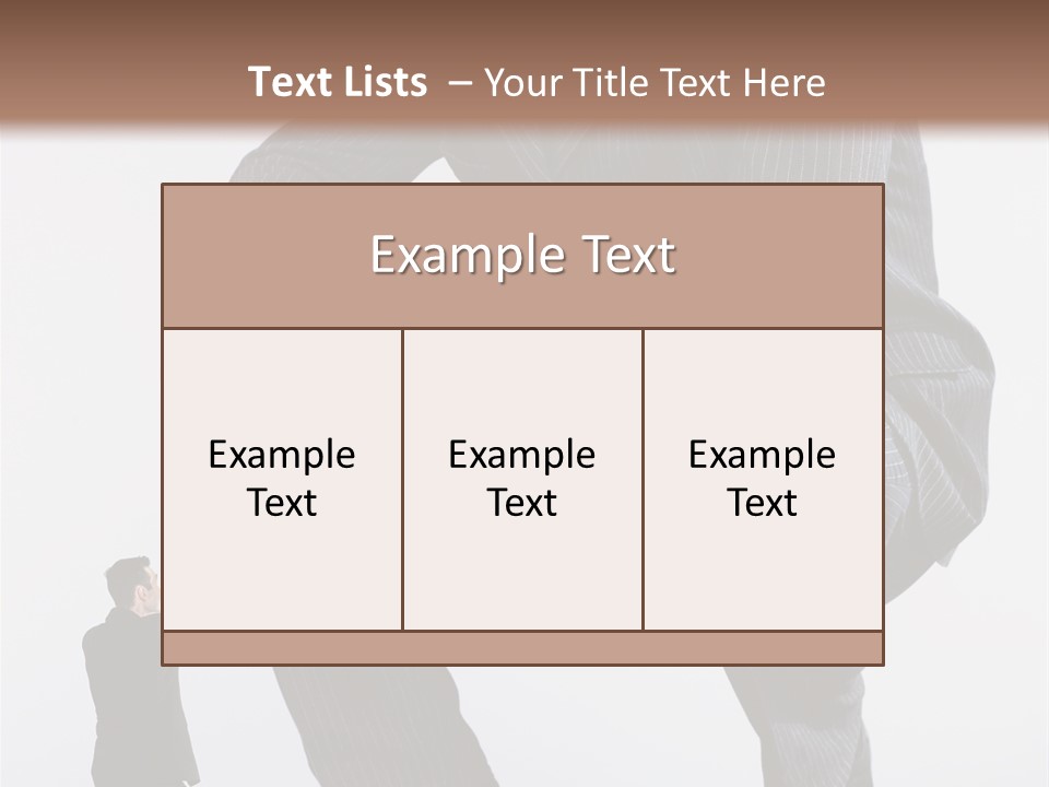 Box Businessman Dwarf PowerPoint Template