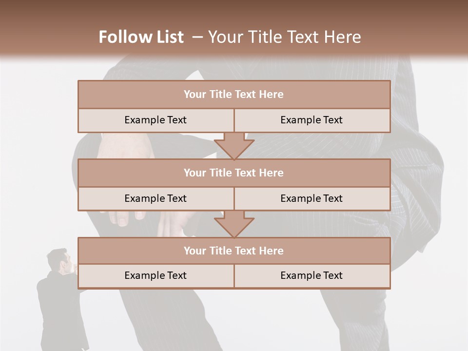 Box Businessman Dwarf PowerPoint Template