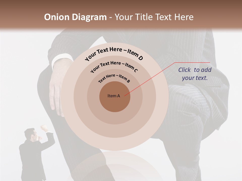 Box Businessman Dwarf PowerPoint Template