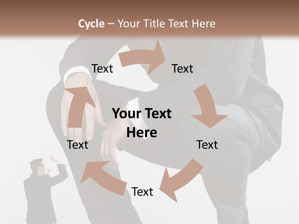 Box Businessman Dwarf PowerPoint Template