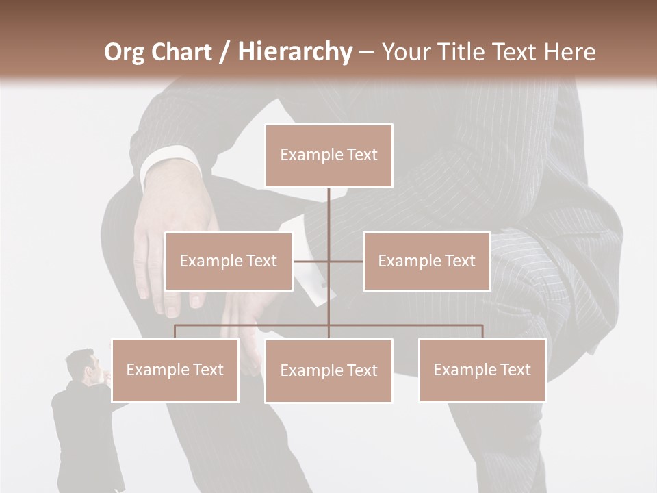 Box Businessman Dwarf PowerPoint Template