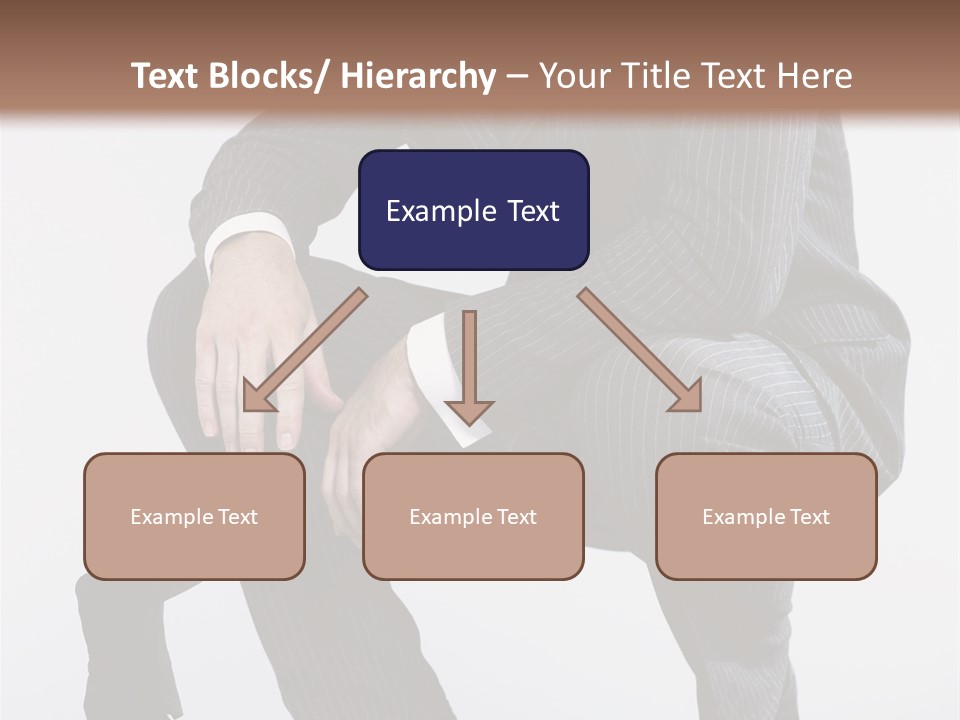 Box Businessman Dwarf PowerPoint Template