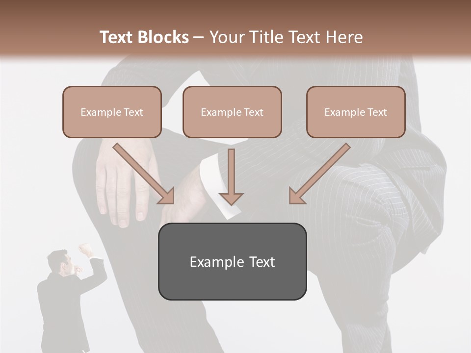 Box Businessman Dwarf PowerPoint Template