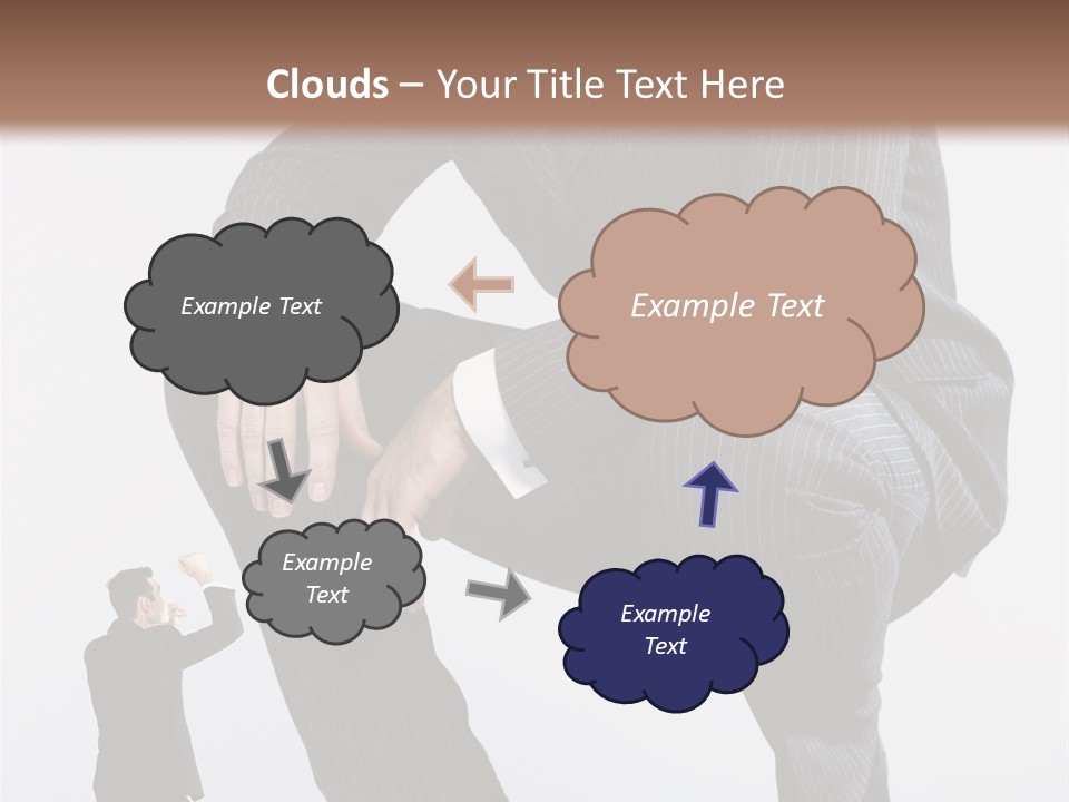 Box Businessman Dwarf PowerPoint Template