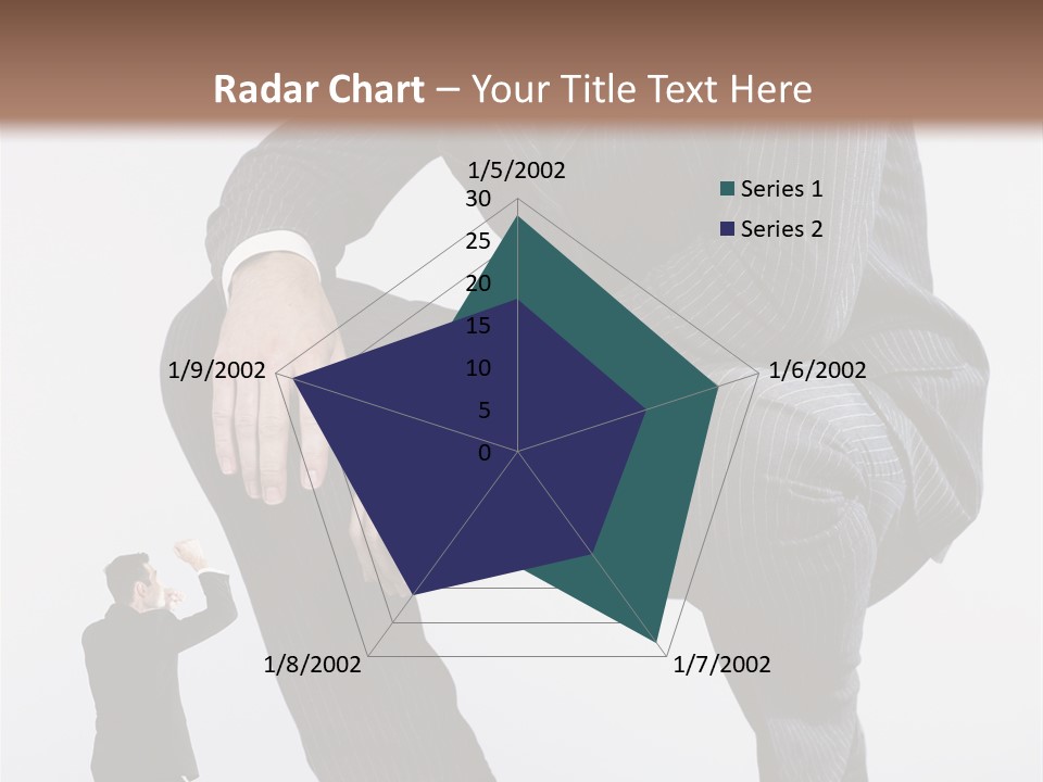 Box Businessman Dwarf PowerPoint Template