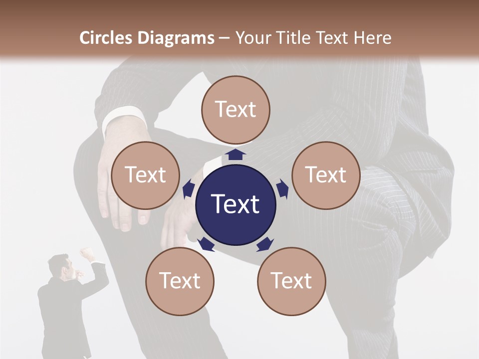 Box Businessman Dwarf PowerPoint Template