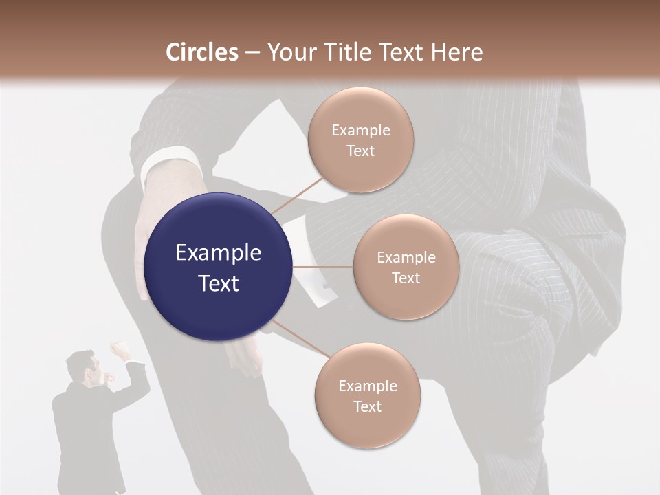Box Businessman Dwarf PowerPoint Template