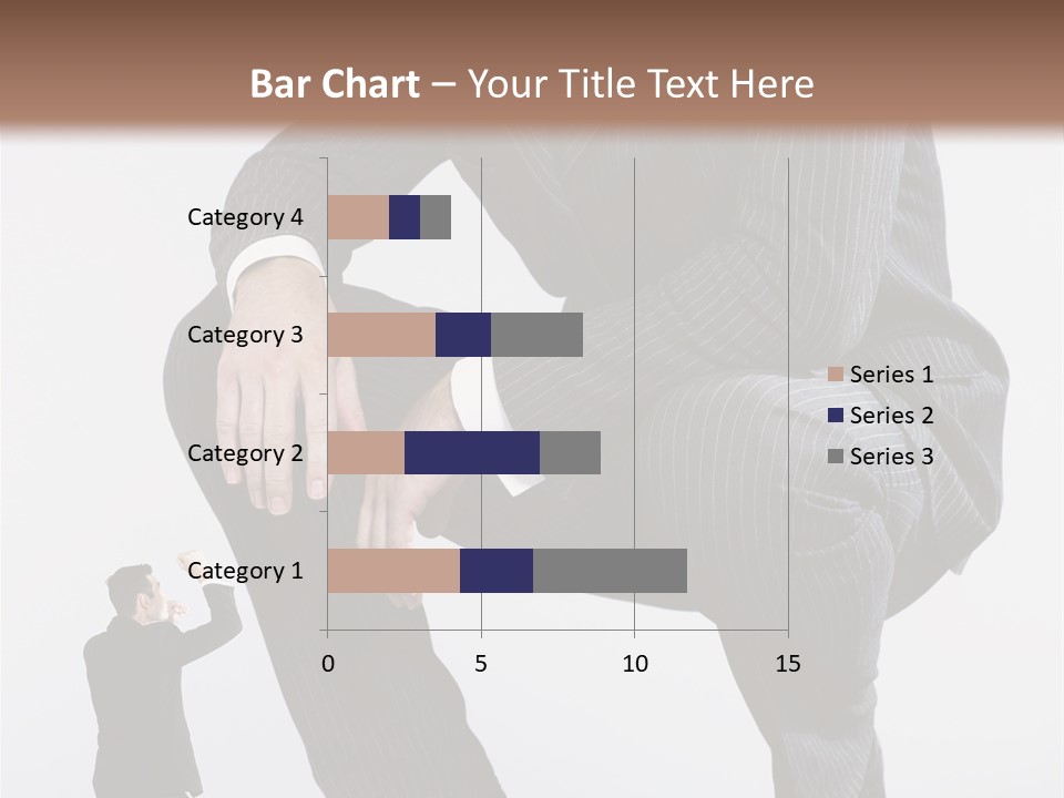 Box Businessman Dwarf PowerPoint Template