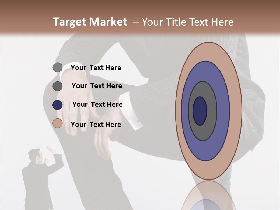 Box Businessman Dwarf PowerPoint Template