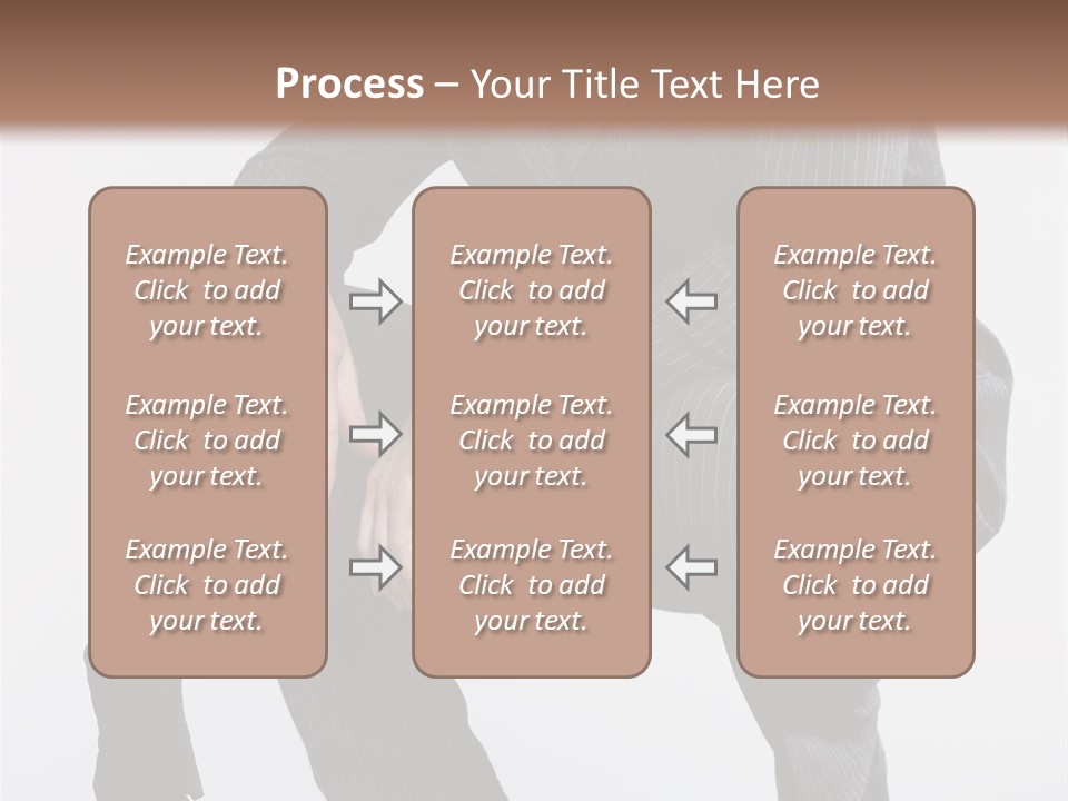 Box Businessman Dwarf PowerPoint Template