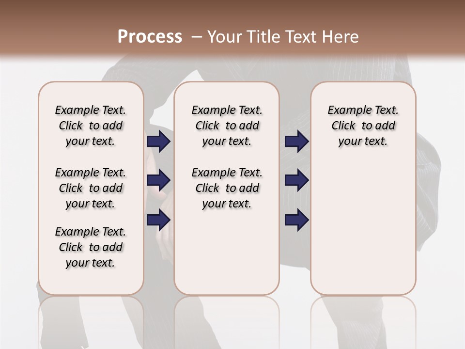 Box Businessman Dwarf PowerPoint Template