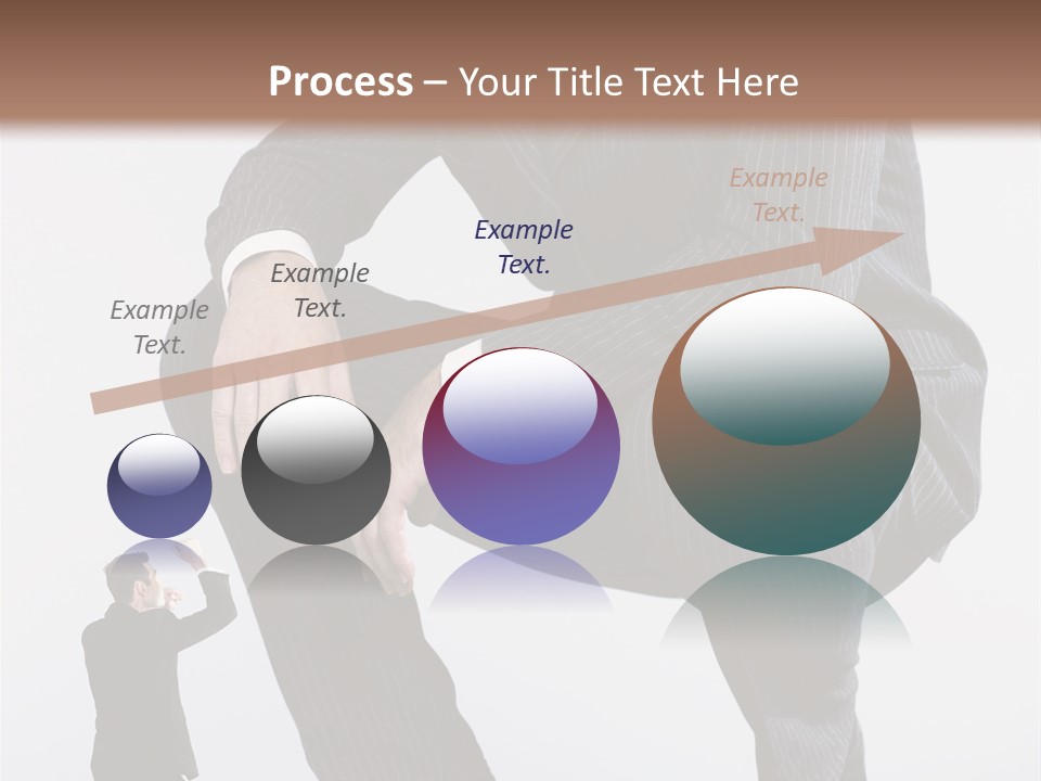 Box Businessman Dwarf PowerPoint Template