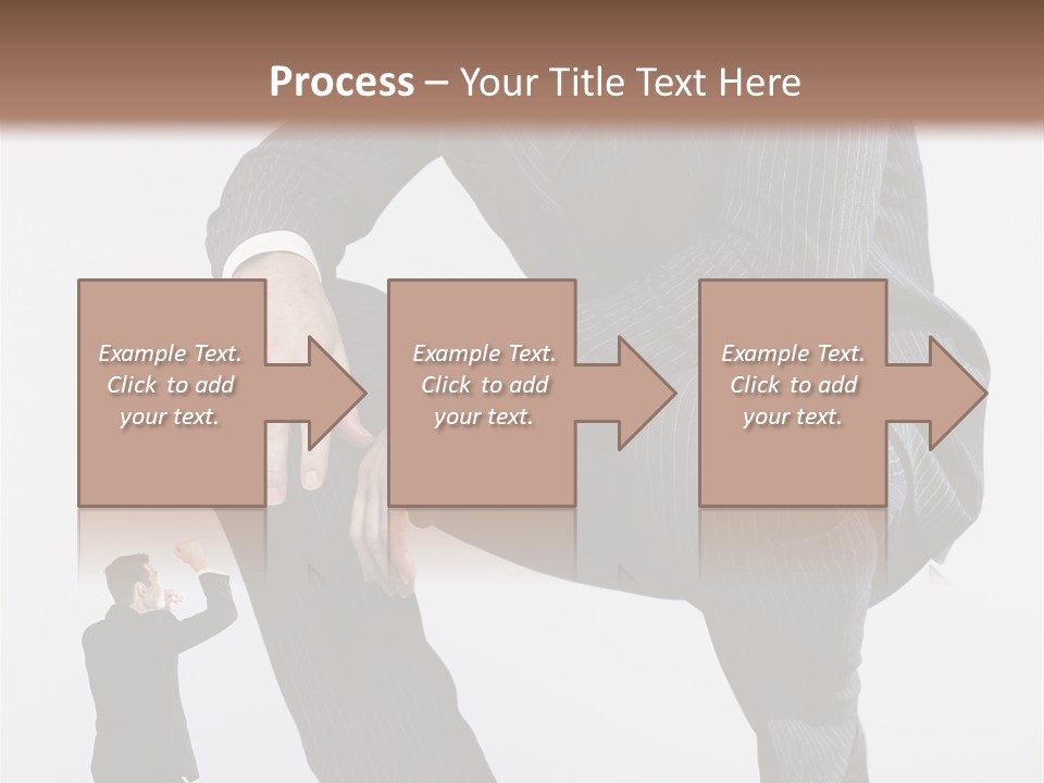 Box Businessman Dwarf PowerPoint Template