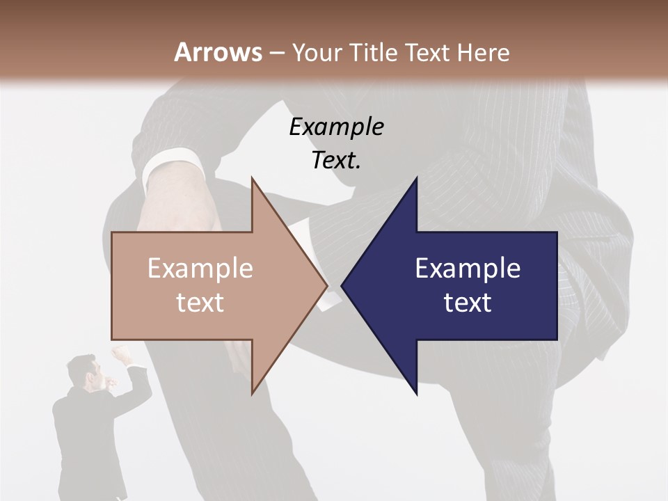 Box Businessman Dwarf PowerPoint Template