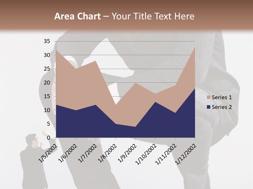 Box Businessman Dwarf PowerPoint Template