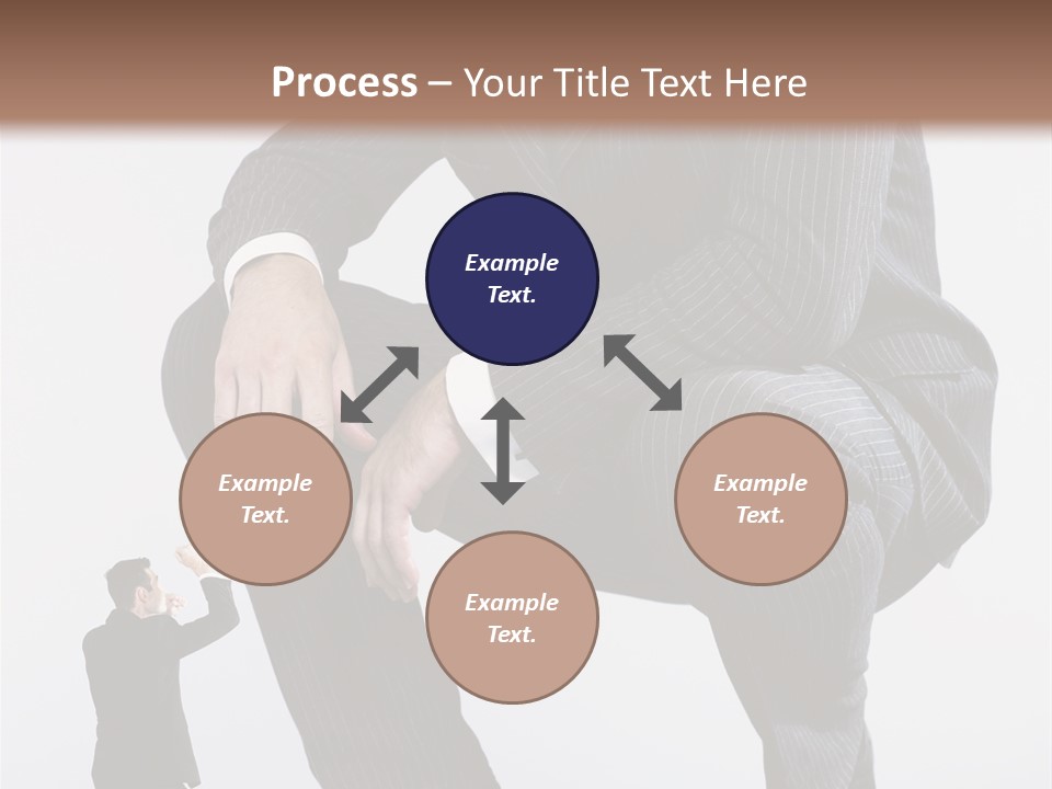 Box Businessman Dwarf PowerPoint Template