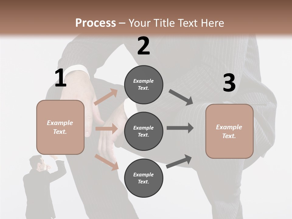 Box Businessman Dwarf PowerPoint Template