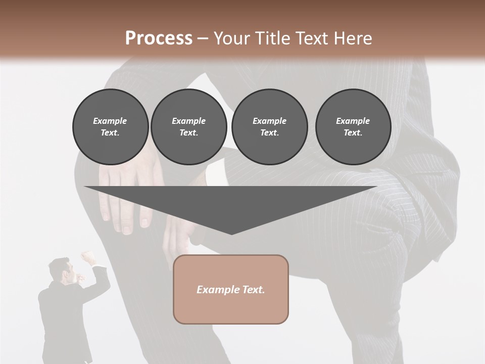 Box Businessman Dwarf PowerPoint Template