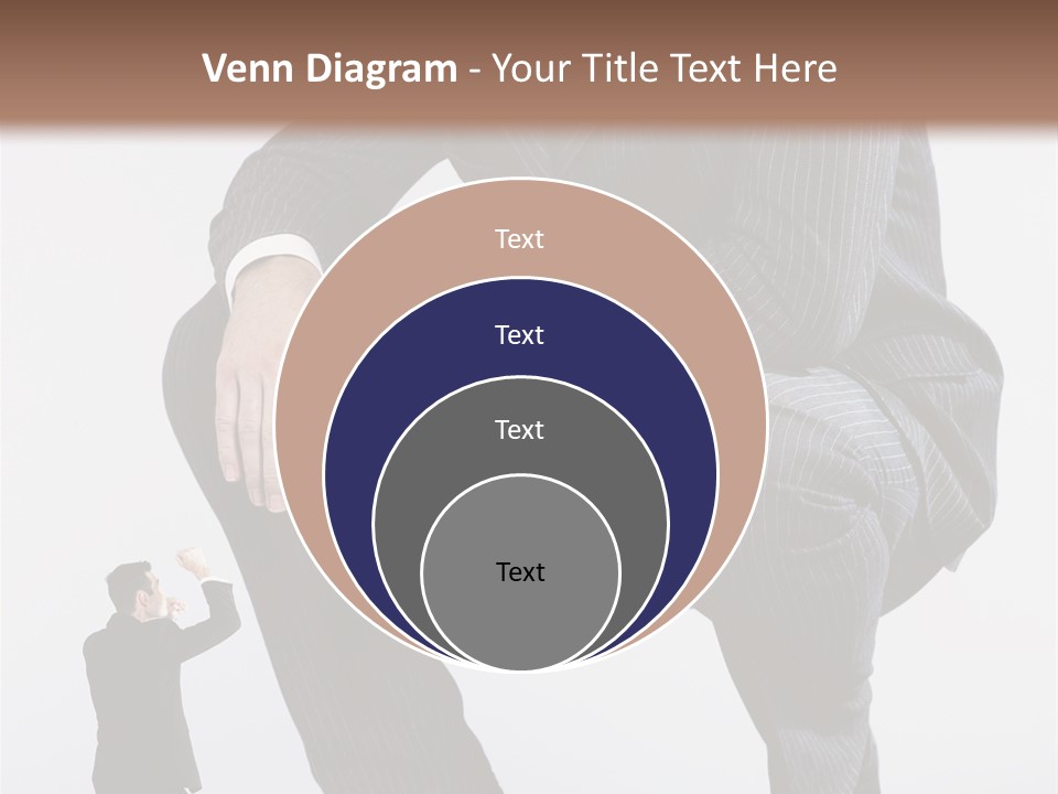 Box Businessman Dwarf PowerPoint Template
