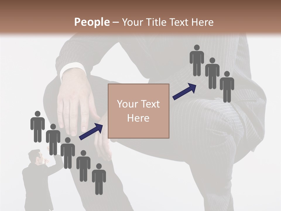 Box Businessman Dwarf PowerPoint Template