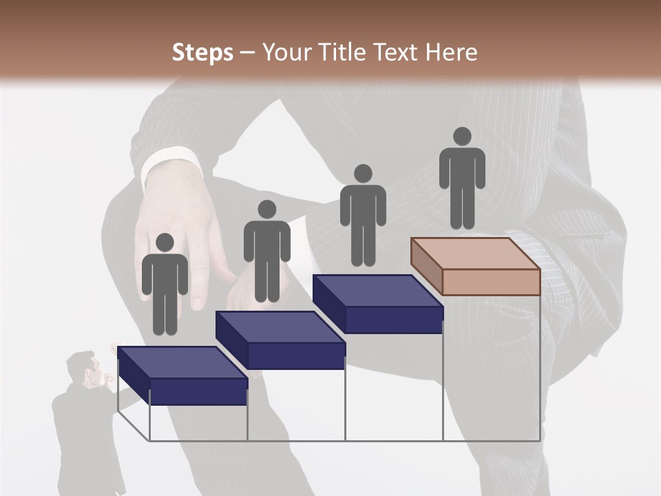 Box Businessman Dwarf PowerPoint Template