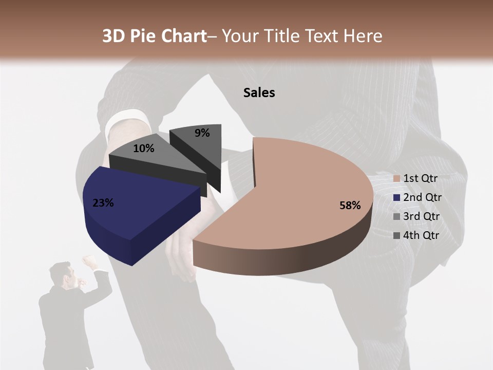 Box Businessman Dwarf PowerPoint Template