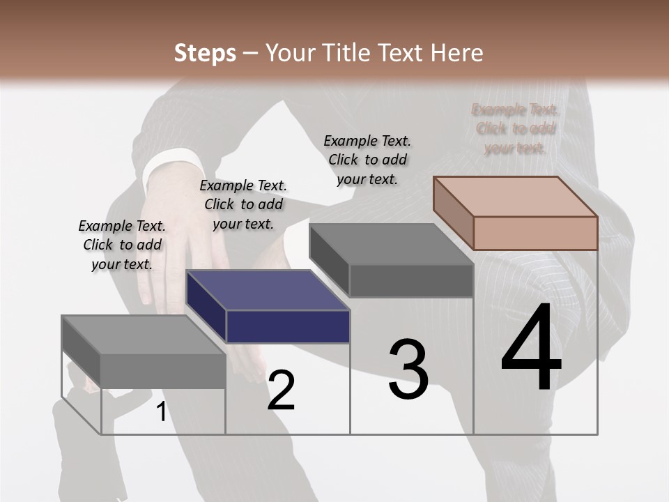 Box Businessman Dwarf PowerPoint Template