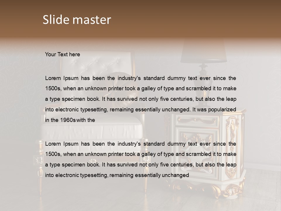 Luxury Decoration Classical PowerPoint Template