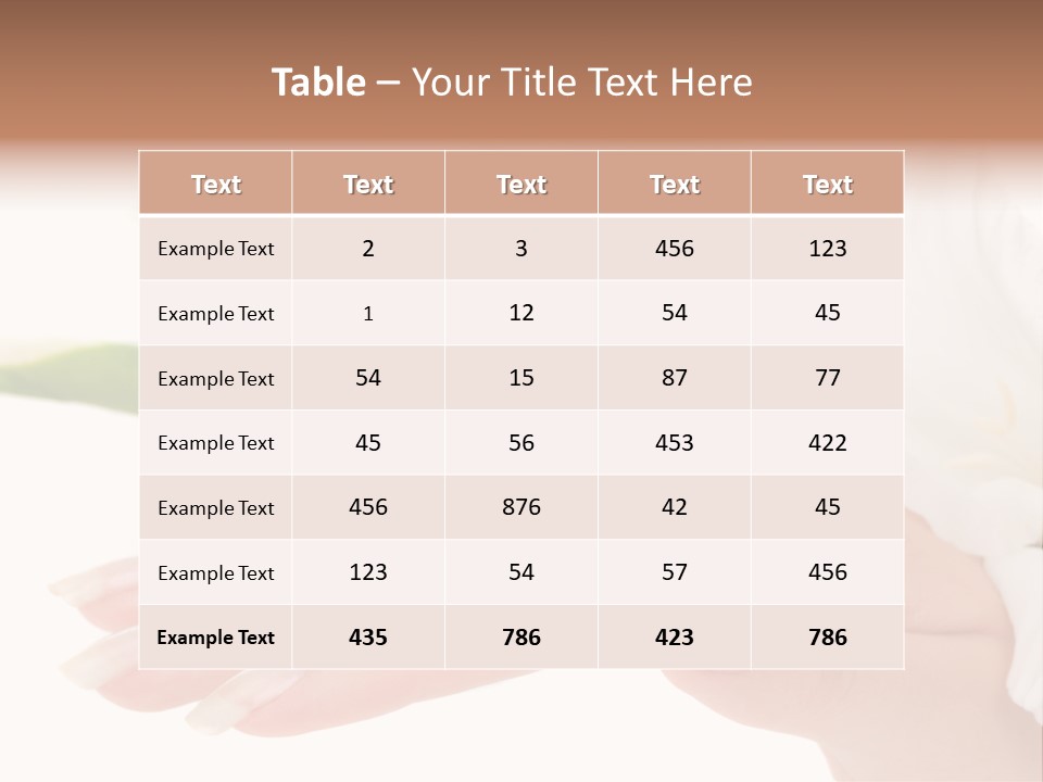 Close Up Natural Wellness PowerPoint Template
