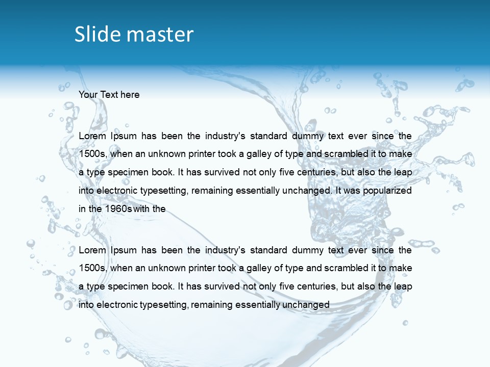 Abstract Fluid Transparent PowerPoint Template