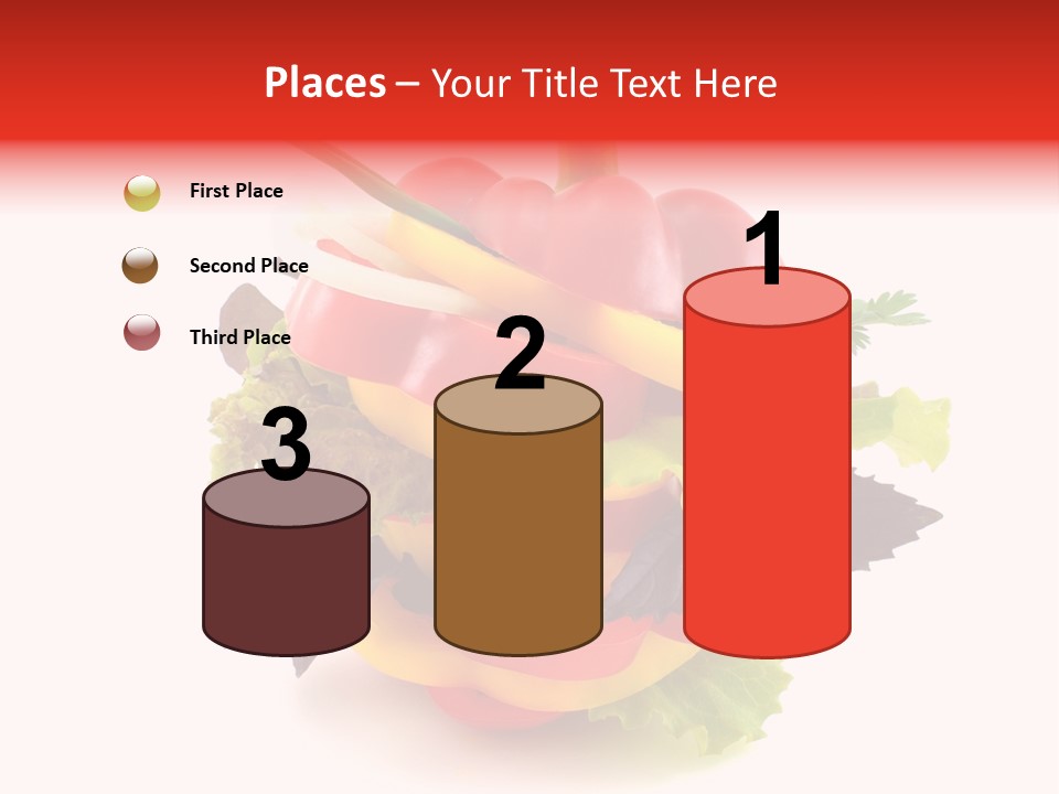 Health Red Appetiser PowerPoint Template