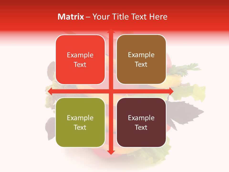 Health Red Appetiser PowerPoint Template