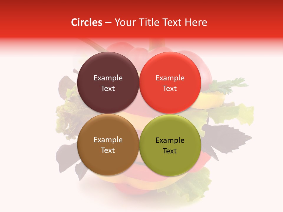 Health Red Appetiser PowerPoint Template