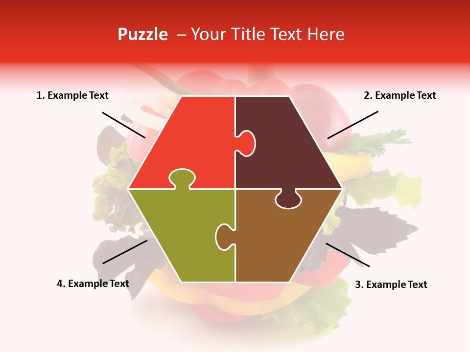 Health Red Appetiser PowerPoint Template