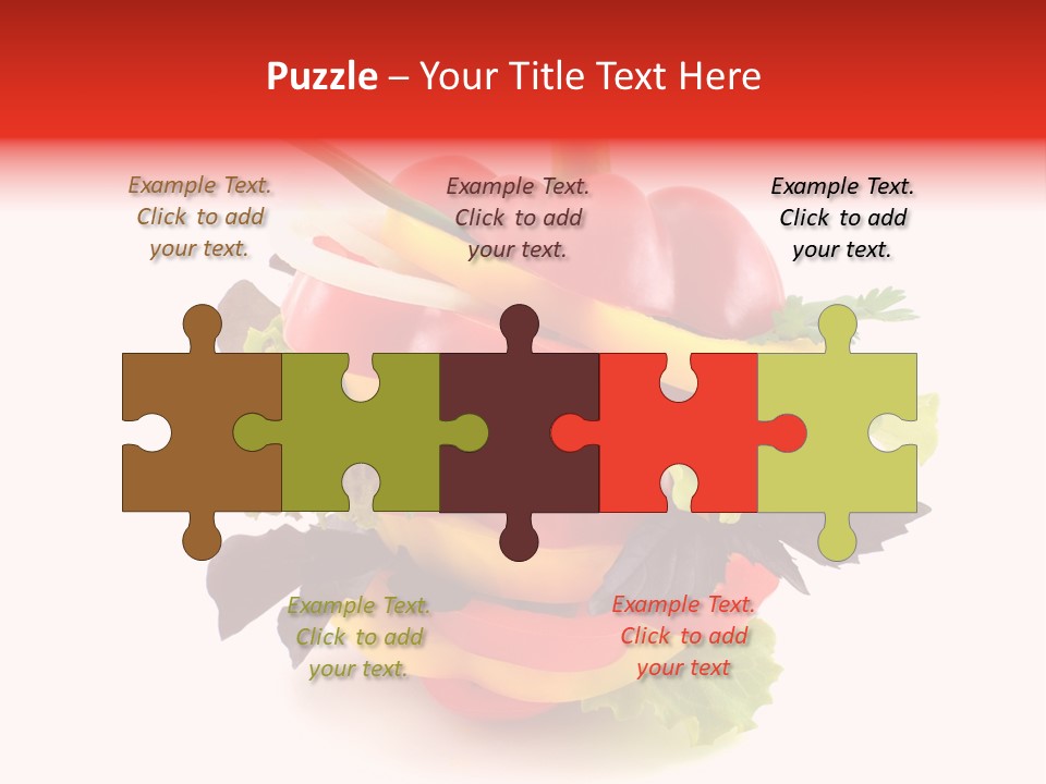 Health Red Appetiser PowerPoint Template